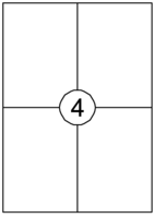 Etiket Quantore 105x148mm 400 stuks