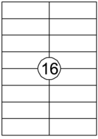 Etiket Quantore 105x37mm 1600 stuks