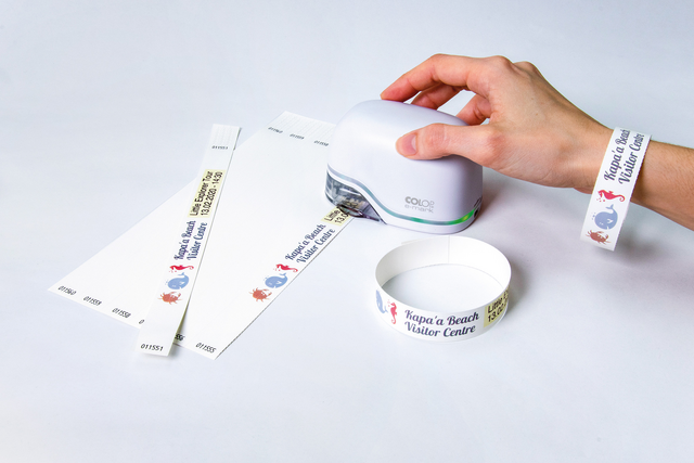 Polsband Colop E-mark 250x19mm 100 stuks wit – foto 3