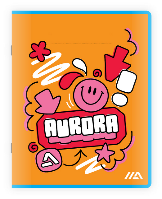 Schrift Aurora A5 lijn 200 pagina's 60gr – foto 2