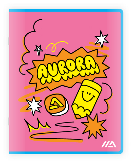 Schrift Aurora A5 lijn 200 pagina's 60gr – foto 3