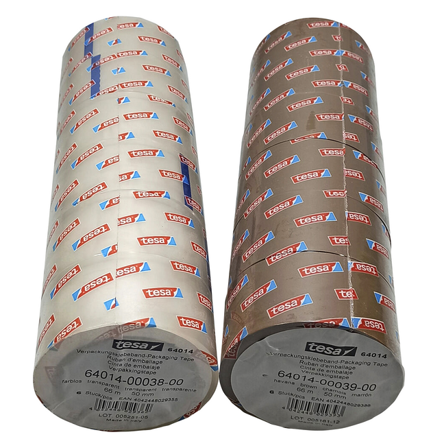 Verpakkingstape Tesa 50mmx66m PP transparant – foto 4