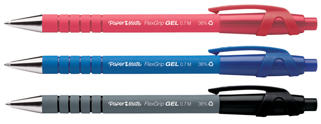Gelschrijver Paper Mate FlexGrip medium zwart – foto 3