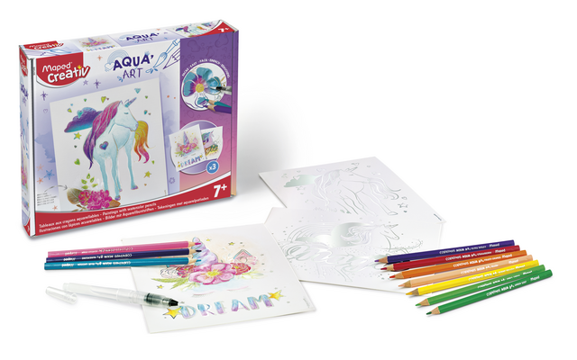 Hobbyset Maped Creativ Aqua'Art eenhoorn 14-delig assorti – foto 2