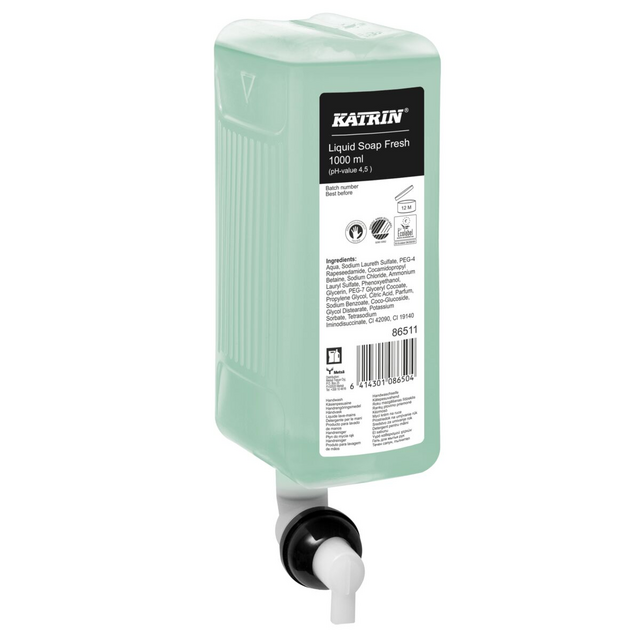Handzeep Katrin Fresh vloeibaar 1000ml 86511