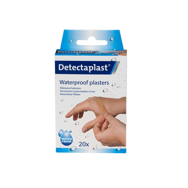 Waterafstotende bruine pleisters Detectaplast assorti 20 stuks – foto 2