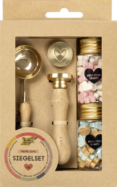 Waxzegelset Folia Pastel Love