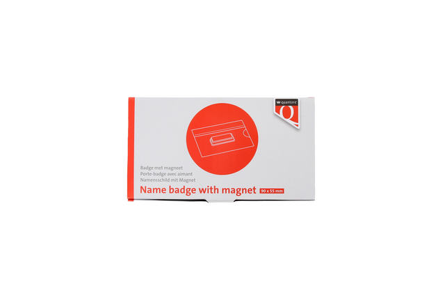 Badge Quantore magnetisch 55x90mm