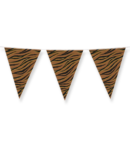 Party Flags foil Tiger Safari