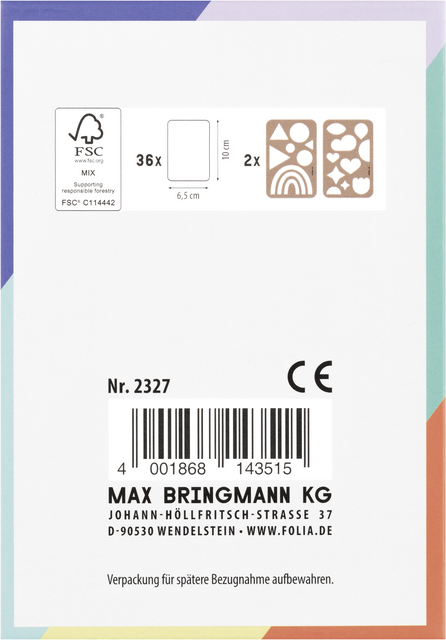 Speelkaarten Folia Blanco 6.5x10cm pak à 36 stuks – foto 3
