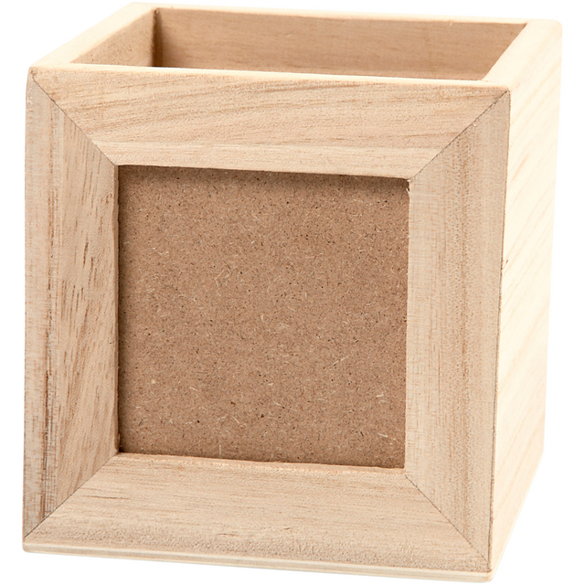 Pennenbakje Creativ Company 10x10x10cm hout – foto 5