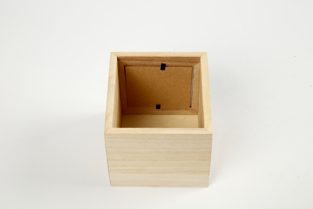 Pennenbakje Creativ Company 10x10x10cm hout – foto 3