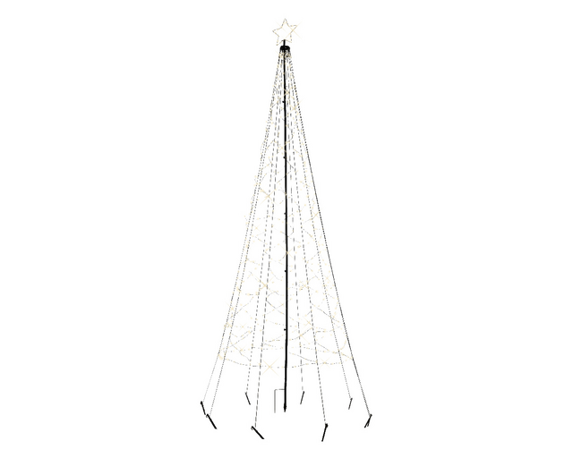 Kerstboom LED Lumineo ijzer 200cm