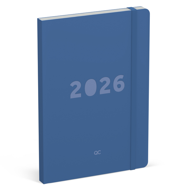 Agenda 2026 Lannoo bureau A5 QC Colour 7dagen/2pagina's blauw