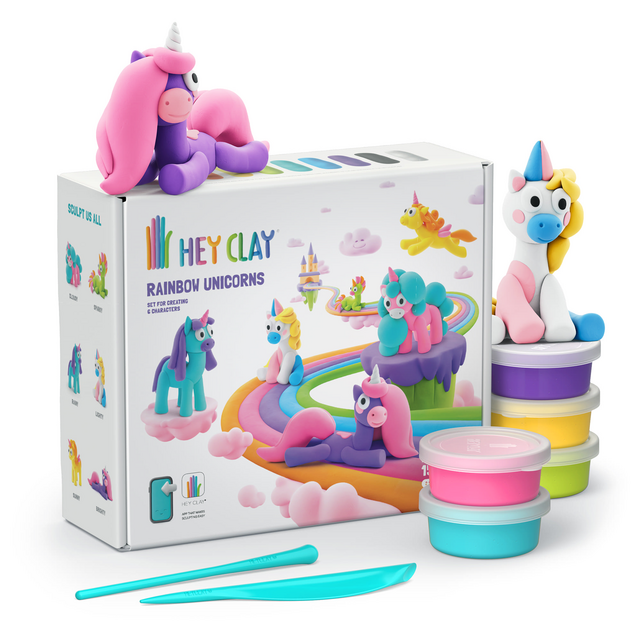 Klei Hey Clay eenhoorn set à 15 delen – foto 3