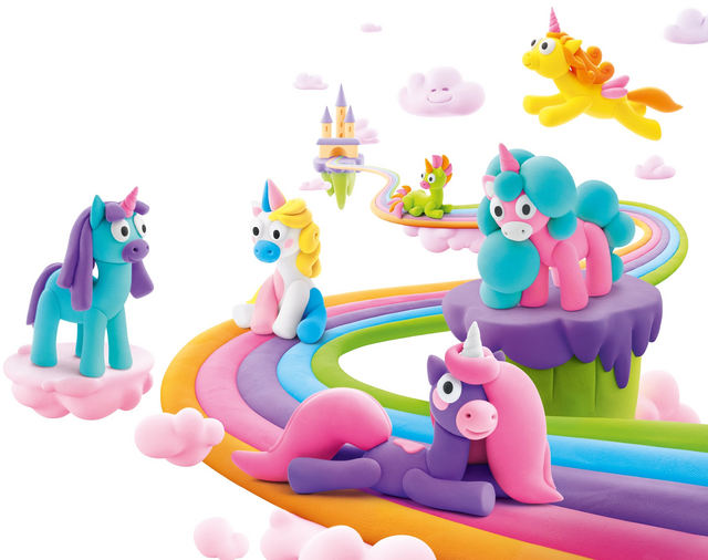 Klei Hey Clay eenhoorn set à 15 delen – foto 4