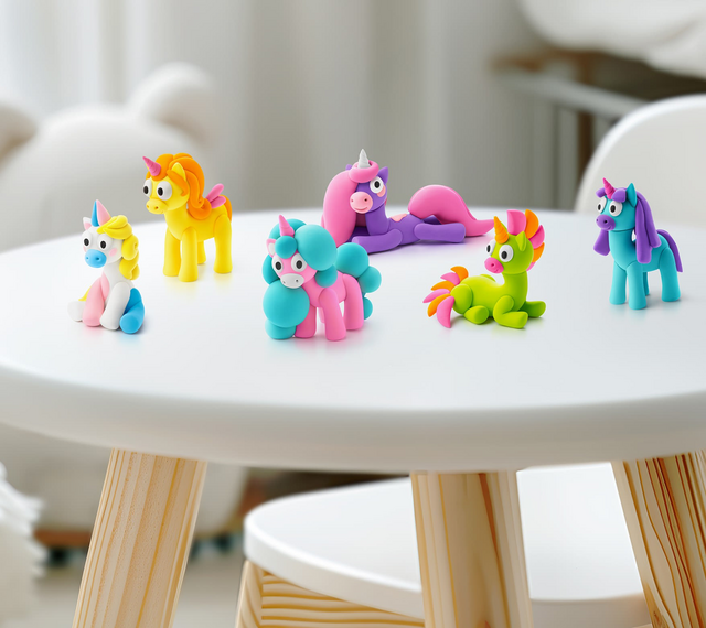 Klei Hey Clay eenhoorn set à 15 delen – foto 2