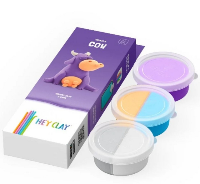 Klei Hey Clay koe set à 3 delen – foto 2
