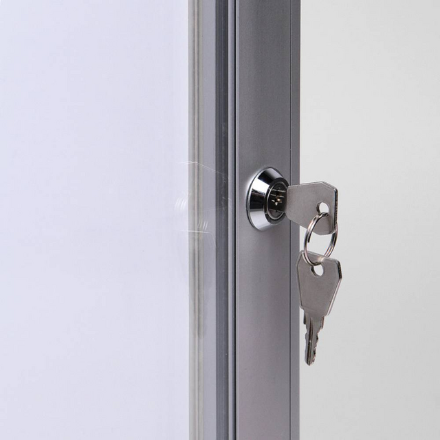Vitrinebord Quantore luxe 8x A4 B1 gecertificeerd zilver – foto 3