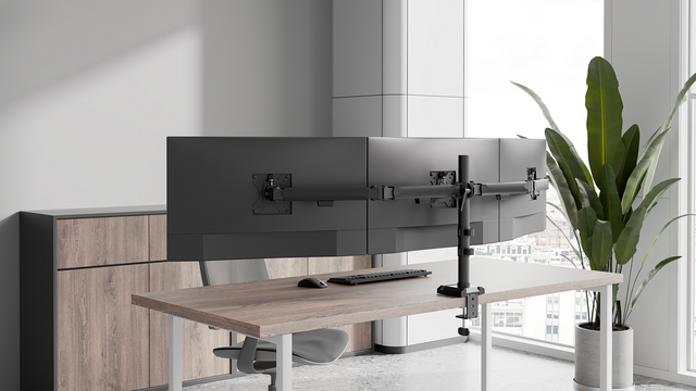 Monitorarm Neomounts NERO triple 17-27" zwart – foto 9