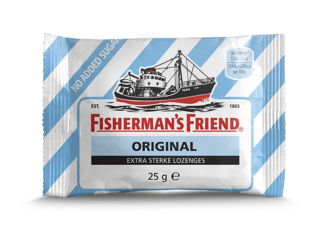 Keelpastilles Fisherman's Friend original extra sterk zak 25 gram