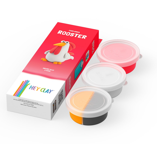 Klei Hey Clay Rooster 3 potjes – foto 2