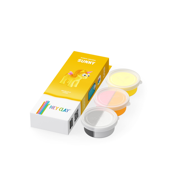 Klei Hey Clay Sunny 3 potjes – foto 2
