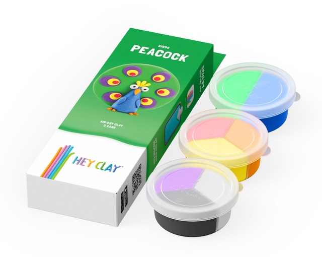 Klei Hey Clay Peacock 3 potjes – foto 2
