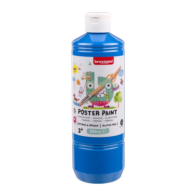 Plakkaatverf Bruynzeel lichtblauw fles à  500ml