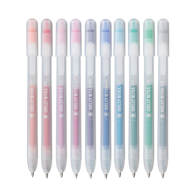 Gelschrijver Sakura Gelly Roll Stardust 08 klikfunctie assorti 10st