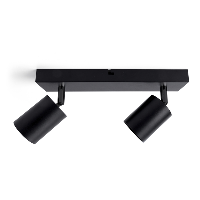 Plafondspot Integral Siena 2 spot IP20 GU10 zwart