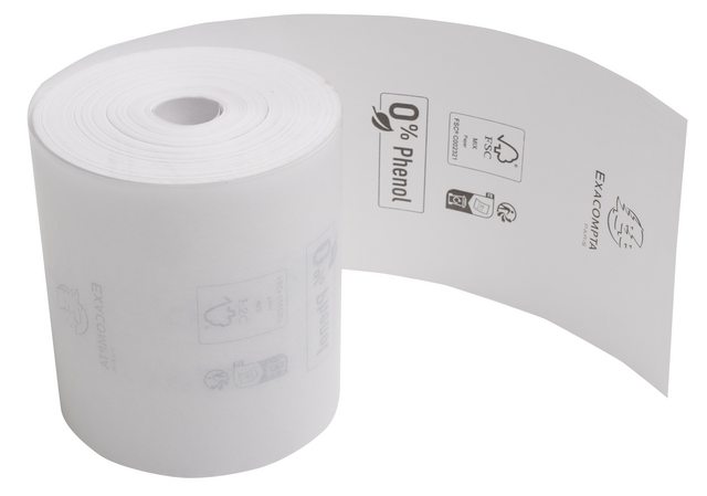 Telrol Exacompta 80mmx76m kern Ø12mm thermisch fenolvrij
