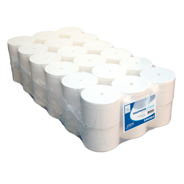 Toiletpapier Coreless 2-laags 104m wit