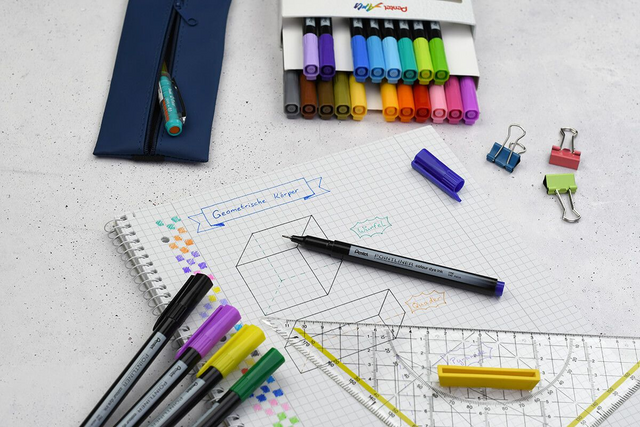 Fineliner Pentel Pointliner S40-C fijn blauw – foto 3