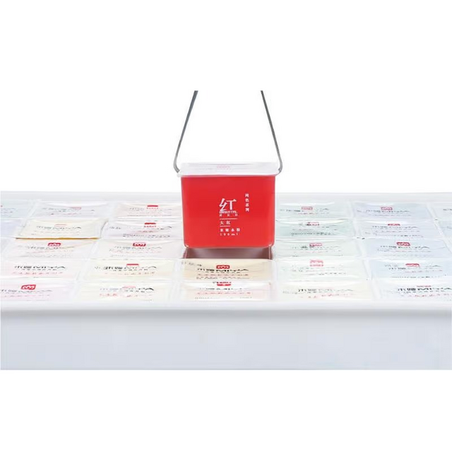 Gouache HIMI 56 kleuren 30gr inclusief neon en matellic opbergbox wit – foto 5