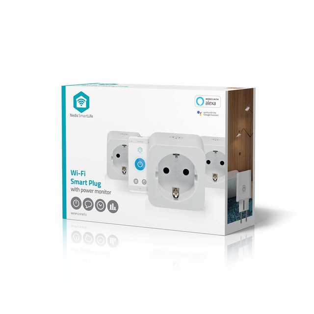 Slimme stekker Nedis Smartlife Wifi 3 stuks wit – foto 2