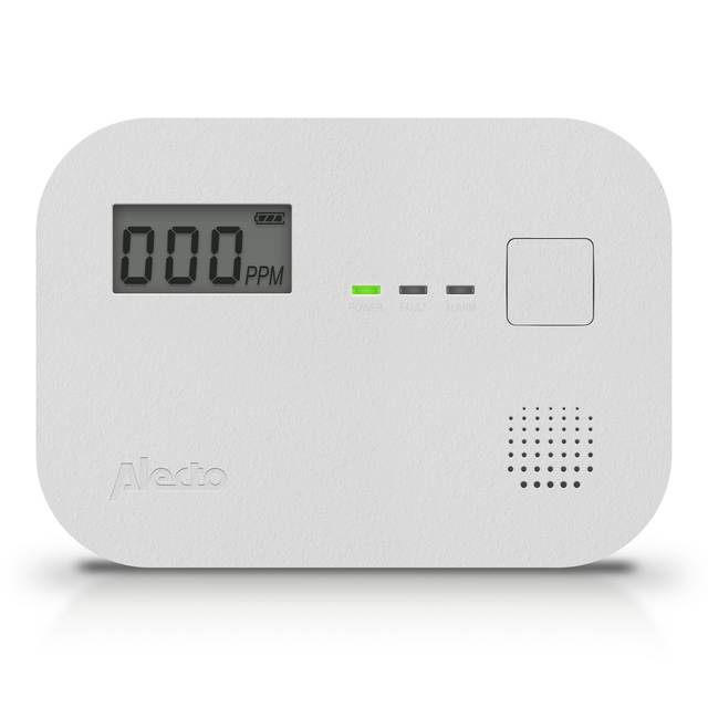 Koolmonoxidemelder Alecto 10 jaar sensor en display COA3910 wit