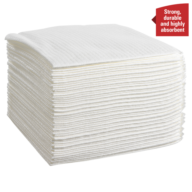 Poetsdoek WypAll X80 PowerClean 305x317mm 4x50vel wit 8388 – foto 3