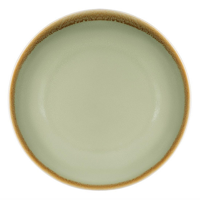 Bord Olympia Kiln coupe Ø23cm 6 stuks mosgroen