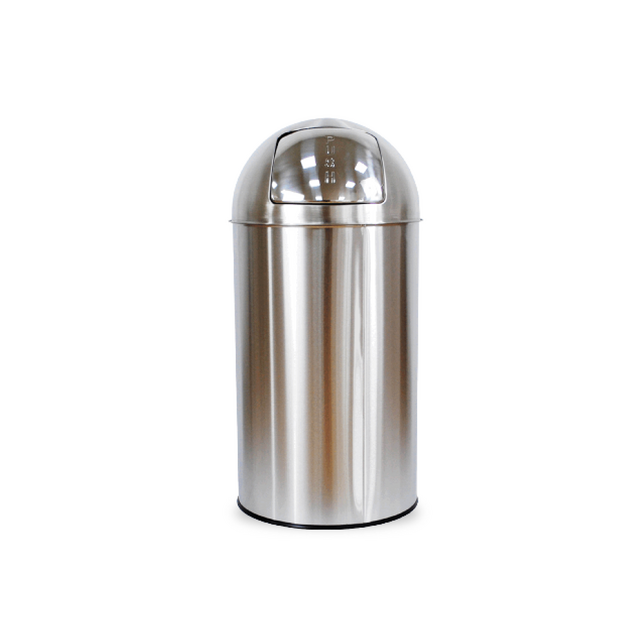 Afvalbak BRASQ Push Bin PB230+ 30 liter rvs