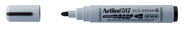 Whiteboardmarker Artline 517 Dry Safe Eco rond medium zwart