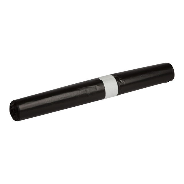 Afvalzak Propsac HDPE T23 58x100cm 70L zwart rol à 25 stuks
