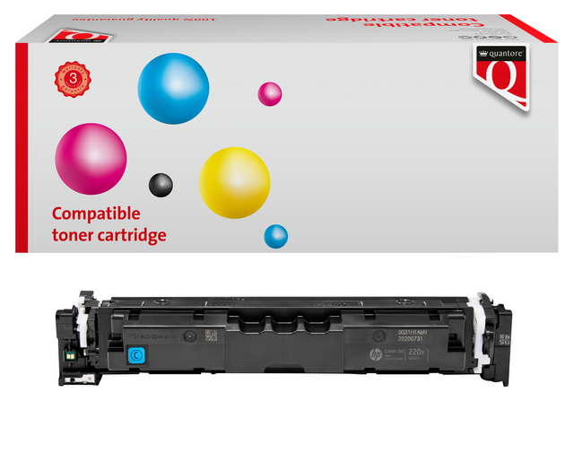Tonercartridge Quantore alternatief tbv HP W2201X cyaan