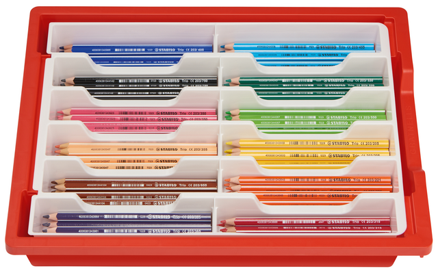 Kleurpotloden STABILO 203 Trio dik assorti classpack à 96 stuks – foto 2