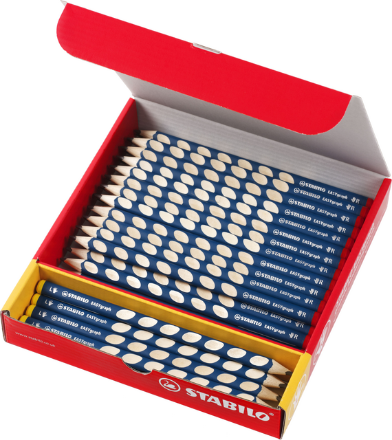 Potlood STABILO Easygraph grafiet 321 HB classpack à 48 stuks