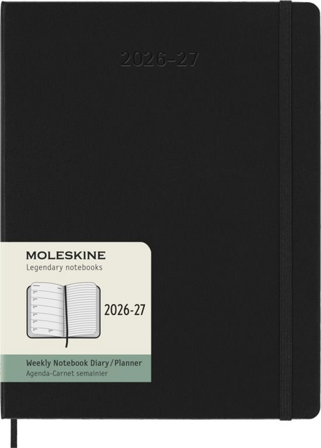 Agenda 2027 Moleskine 18M Planner Weekly 7dagen/1pagina xl hc black