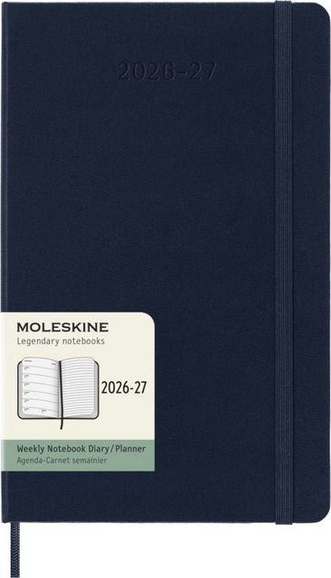 Agenda 2027 Moleskine 18M Planner Weekly 7dagen/1pagina large hc sapphire blue