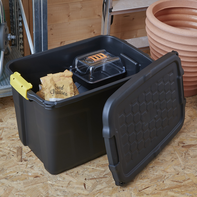 Opbergbox Bankers Box 60L met handgrepen robuust zwart – foto 4