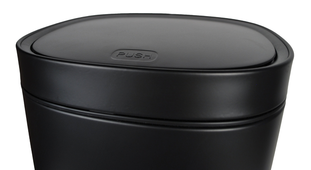 Afvalbak Desq Touch 50 liter RVS zwart – foto 2