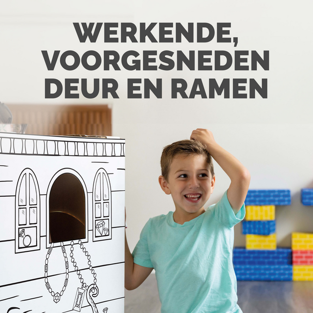 Kartonnen Piratenschip XL Bankers Box Play inkleurbaar – foto 6